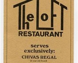 The Loft Restaurant Menu West 37th Topeka Kansas - £14.19 GBP