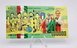 Commemorative Polymer Banknote, Italy Winner of Eurocup 2020, Soccer, Fu... - $9.40