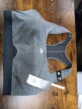 Adidas Women&#39;s Aeroreact Training Sports Bra Size XLDD, Gray 043boxDae - $16.49
