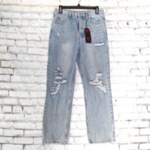 No Boundaries Jeans Womens Juniors 9 Super High Rise Button Fly 90s Mom Jeans - £19.56 GBP