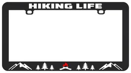 Hiking Life Hike Mountain Camping License Plate Frame Holder - £5.52 GBP