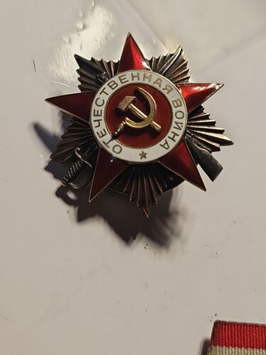 Primary image for RARE Soviet Order GREAT PATRIOTIC WAR ORDER 999 pure 1st Gold with other medals