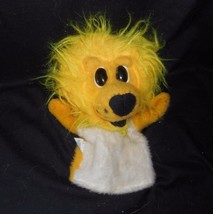 12&quot; VINTAGE 1972 ANIMAL FAIR YELLOW LEO LION HAND PUPPET STUFFED PLUSH T... - £26.01 GBP