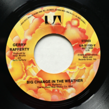 Gerry Rafferty - Big Change In The Weather/Baker Street 45 rpm Vinyl 7&quot; Single - £20.25 GBP