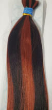 100% human hair micro perm yaki bulk; straight; braiding hair; tangle-free - £33.46 GBP+