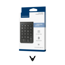 Insignia- 22-Key Bluetooth Scissor Switch Number Keypad Windows, macOS, ... - $15.70