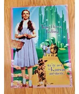 Wizard Of Oz Toto Were Not in Kansas Dorothy Tin Sign 12X17 Made in USA - £19.35 GBP