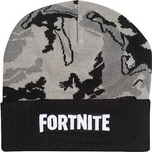 FORTNITE Emotes Camo Beanie, Kids, One Size, Grey, Official Merchandise - £26.33 GBP