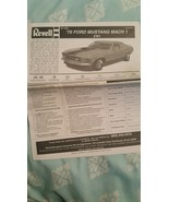 Revell  Kit 4203 ~&#39;70 Ford Mustang Mach 1 ~2&#39;N1~ *Instructions only - $6.92