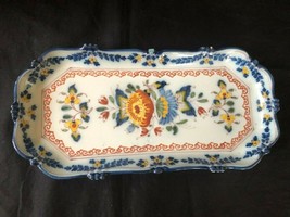 Antique Dutch MAKKUM - DELFT herring dish. Marked and signed bottom - $181.70