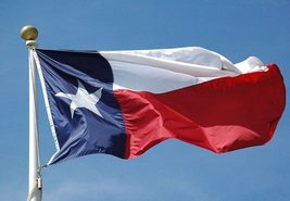 AES 6&#39;x10&#39; Texas Flag Synthetic Cotton 3x5 Flag Banner 100% Embroidered Sewn 2pl - £90.13 GBP