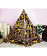Egyptian Pyramid Statue With 16 Miniature Gods Anubis Osiris Isis Maat B... - $1,583.12 MXN