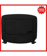 Elegant Black Waterproof Fire Pit Cover - Anti-Fade &amp; Ventilated, 28 x 1... - $50.95 CAD
