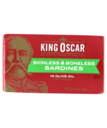 King Oscar Sardines Skinless Boneless in Olive Oil, 4.38 oz (A 6 PACK) - £22.68 GBP