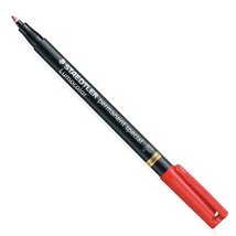 STAEDTLER Lumocolor Permanent Special Markers Transparency Pen 319F Set Of 3Red - £15.97 GBP