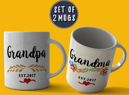 Grandparents Mugs, New Grandparent Mug, Future Grandma Mug, Pregnancy Reveal Mug - £20.52 GBP