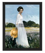Lady Bird Johnson First Lady Painting 1978 8X10 Framed Photo - £15.71 GBP