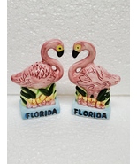 Florida Flamingo Souvenir salt and pepper 3 1/2-inch shakers bottom stamped - $15.00