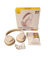 Baseus Bowie H1i Wireless Headphones Noise Canceling 100Hrs Batter Beige... - £58.91 GBP