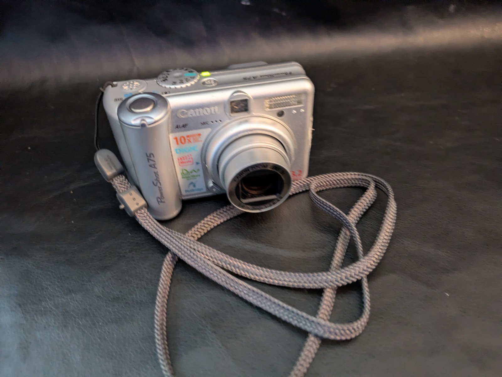 Canon PowerShot A75 3.2MP Numérique Caméra Argent Fonctionne 3x Zoom Optique Item image 2