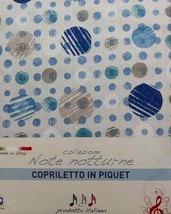 Piquet Bedspread Single And Double Cotton Savoltex Art. Night Notes - $398.18 MXN+