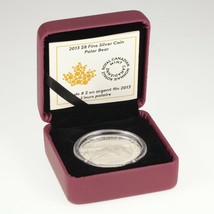2013 Canada Dollar Polar Bear Proof Silver Coin w/ Box &amp; CoA - $147.50