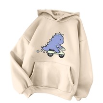   Harajuku Aesthetic Funny Hoodies Women Ullzang Cute  Graphic Sweatshirt Kawaii - £53.86 GBP