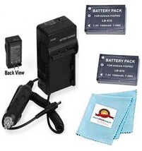 2x LB-070, Batteries+ Charger for Kodak PIXPRO AZ901, AZ652, AZ651, S-1,... - £28.24 GBP