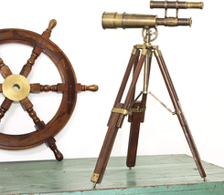 Table Decorative Telescope Vintage Marine Gift Functional Instrument Collectible - £50.58 GBP