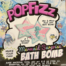 PopFizz Mermaid Surprise Bath Bomb Make Your Own Kit, Star Mold Glitter  - £7.77 GBP