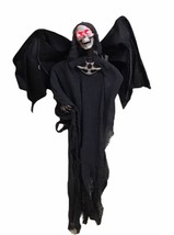 Halloween Hanging Screaming Laughing Light Up Red Eyes Moving Skeleton Creepy - £57.89 GBP