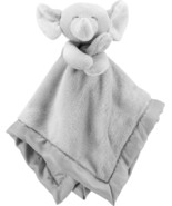 NWT Carters Plush Stuffed Animal Elephant Gray Grey Soft Security Blanke... - £16.73 GBP