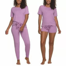 Felina Women&#39;s Plus Size XXL Dusty Lavender 3-Piece Lounge Pajama Set NWT - £9.04 GBP