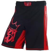 Combat Sports CSB3 MMA BJJ No Gi Fight Training Board Shorts - Black/Red - £31.85 GBP