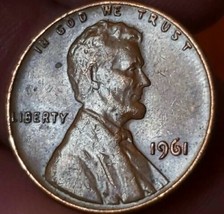 1961 lincoln penny no mint mark - $6.93