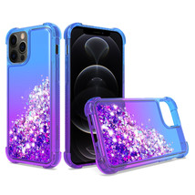 [Pack Of 2] Shiny Flowing Glitter Liquid Bumper Case For APPLE IPHONE 12 PRO ... - £17.71 GBP