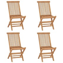 Outdoor Set Of 2 4 8 Wooden Folding Garden Chairs Teak Wood Patio Chair ... - $153.18+