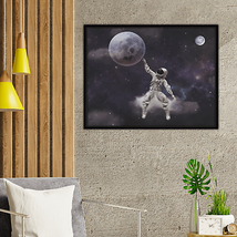 Contemporary Framed Cosmonaut Art Print - Multi Colour - $77.17+