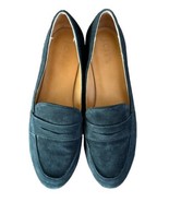 J Crew Women&#39;s Suede Black Slip On Penny Loafers Size 7.5 - $44.92 CAD