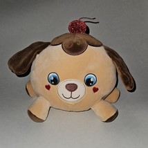 Hug Fun Brown Puppy Dog Plush Chocolate Cherry Sundae Stuffed Animal Toy SOFT - £19.32 GBP