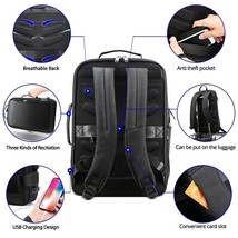Men Business Backpack 15.6 inchs Office Work Male Backpack USB-charging Slim Lap - £139.33 GBP