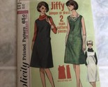 Vintage 1960s Dress Pattern JUMPER OR DRESS JIFFY Simplicity 6133 Sz 12 ... - $21.49