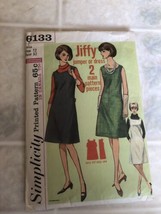 Vintage 1960s Dress Pattern JUMPER OR DRESS JIFFY Simplicity 6133 Sz 12 ... - £16.84 GBP