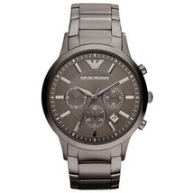 Brand New Armani AR2454 Grey Stainless Steel Mens Chronograph Watch Boxed - £89.40 GBP