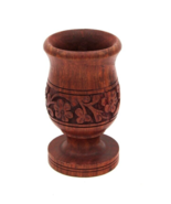 4 3/4&quot; Handmade Wooden Communion Cup The Last Supper Carved Cup Chalice ... - $347.69 MXN
