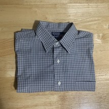 Ralph Lauren Polo Andrew Shirt Mens Multicolor Button Up Long Sleeve 17-... - $14.90