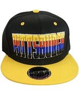 Pittsburgh Men&#39;s 4-Color Script Snapback Baseball Cap (Black/Gold) - $20.44 CAD
