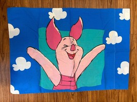 Vtg Disney Winnie The Pooh Piglet Standard Pillowcase 20 X 26 - $17.78 CAD