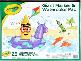 Crayola Marker &amp; Watercolor Pad 16X12-25 Sheets (Pack of 3) - $872.66 MXN