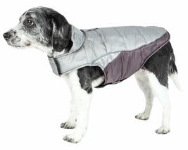 DOGHELIOS &#39;Hurricane-Waded&#39; Plush Adjustable 3M Reflective Insulated Winter Pet  - £33.57 GBP